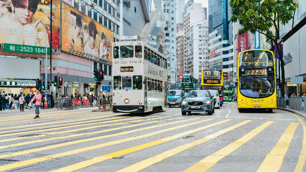 Sơ đồ bảng so sánh các loại phương tiện di chuyển ở Hồng Kông
